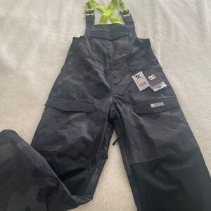 DC Kids Camouflage Overalls with Neon Straps